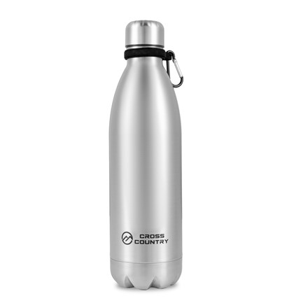 CROSS COUNTRY - SS VACUUM BOTTLE 1L WITH CARABINER