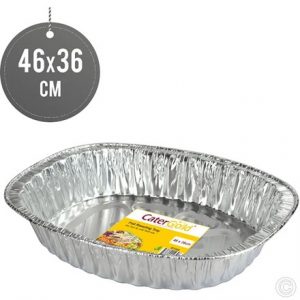 FOIL ROASTING TRAY OVAL (46 X 36CM)