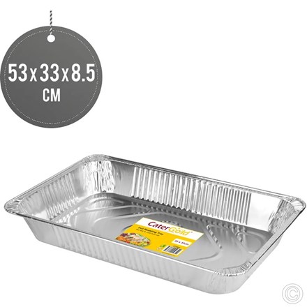 FOIL ROASTING TRAY LARGE - 53 X 33 X 8.5CM