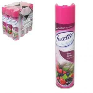 INSETTE - AIR FRESHENER WILD BERRIES 300ML - 12 PK