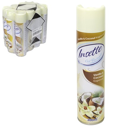 INSETTE - AIR FRESHENER VANILLA & COCO 300ML -12PK