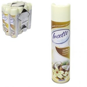 INSETTE - AIR FRESHENER VANILLA & COCO 300ML -12PK