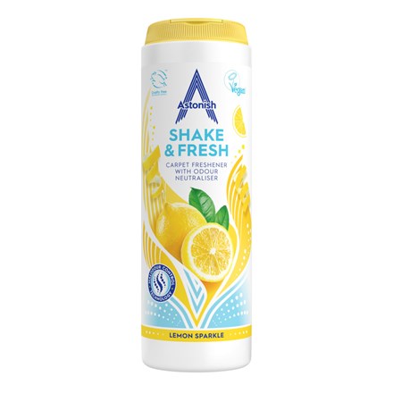 ASTONISH CARPET FRESHENER SHAKE & FRESH LEMON 350G