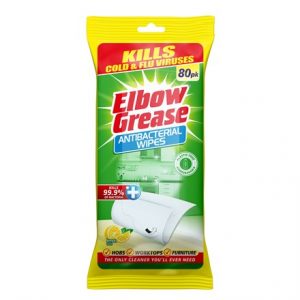 ELBOW GREASE ANTI BAC SURFACE WIPES - LEMON