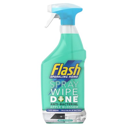FLASH SPRAY WIPE ANTIBAC APP BLOSSOM 800ML -6PACK