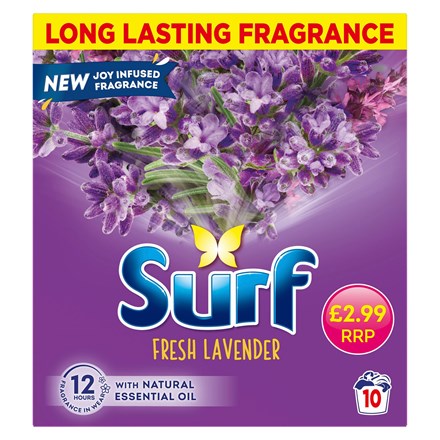 SURF POWDER LAVENDER 10 WASH PM £2.99 500GM -7PACK