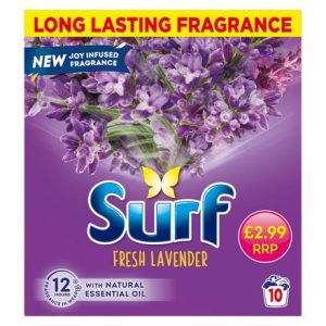 SURF POWDER LAVENDER 10 WASH PM £2.99 500GM -