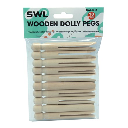 SWL - WOODEN DOLLY PEGS -