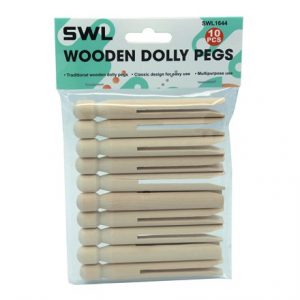SWL - WOODEN DOLLY PEGS -