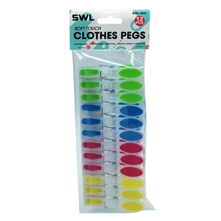 SWL - SOFT TOUCH CLOTHES PEGS -