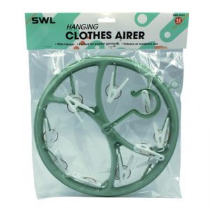 SWL - ROUND HANGING CLOTHES AIRER - 12 PEGS