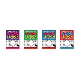 LARGE PRINT WORD SEARCH PUZZLE BOOK A4
