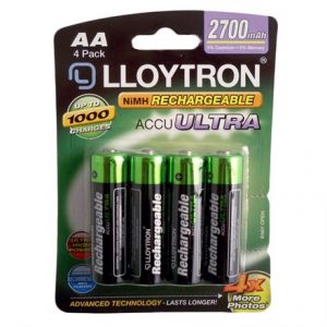LLOYTRON RECHARGEABLE AA -  2700MAH