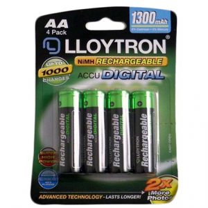 LLOYTRON RECHARGEABLE AA -  1300MAH