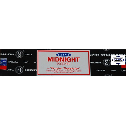 SATYA - MIDNIGHT INCENSE STICKS - 15G X