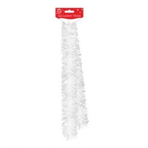 CHUNKY TINSEL WHITE-SILVER 2M