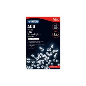 STATUS FAIRY LIGHT BATTERY OPERATED - 400 WHITE