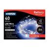 STATUS - 40 WHITE LED WIRE STRING LIGHTS