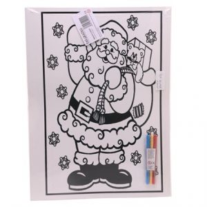 LARGE COLOURING BOARD - HAPPY SANTA
