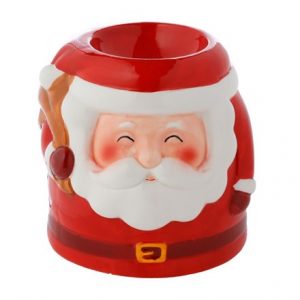 FESTIVE FRIENDS SANTA SHAPED CERAMIC OIL BURNER