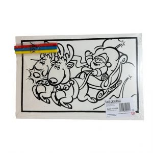 MEDIUM COLORUING BOARD - SANTA WAVE