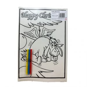 MEDIUM COLOURING BOARD - DONKEY XMAS