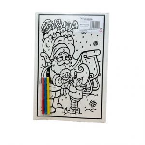 MEDIUM COLORING BOARD - SANTA ELF