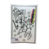 MEDIUM COLOURING BOARD - SANTA REINDEER