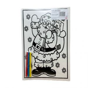 MEDIUM COLOURING BOARD - HAPPY SANTA