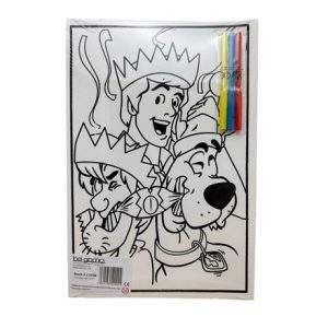 MEDIUM COLOURING BOARD - DOG XMAS