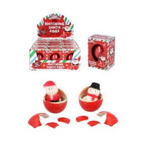 EGG GROWING SANTA/SNOWMAN 6CM