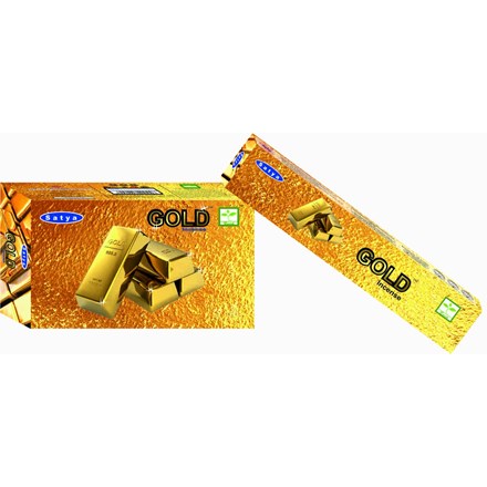 SATYA - GOLD INCENSE STICKS - 15G X