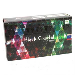 SATYA - BLACK CRYSTAL INCENSE STICKS -