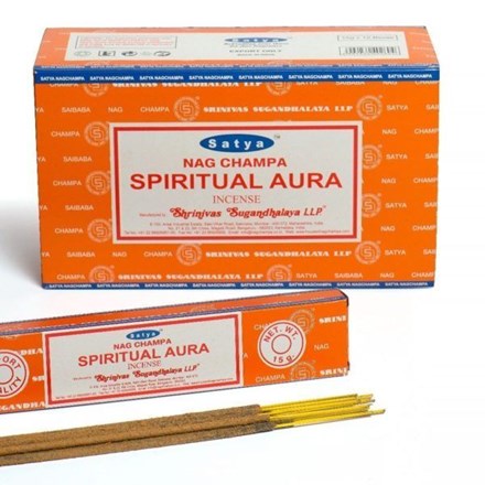 SATYA - SPIRITUAL AURA INCENSE STICKS - 15GX12PACK