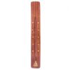 SHEESHAM - WOODE INCENSE BURNER - BUDDHA AND STARS