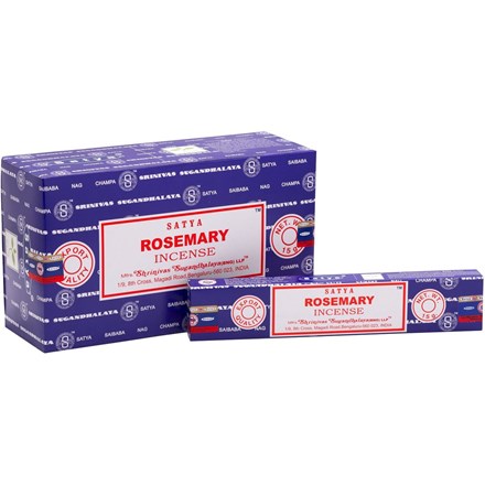 SATYA - ROSEMARY INCENSE STICKS - 15G X