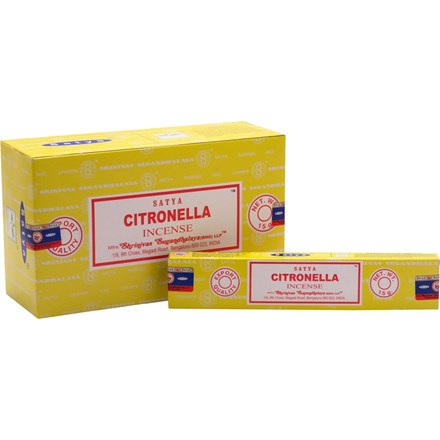 SATYA - CITRONELLA INCENSE STICKS - 15G X