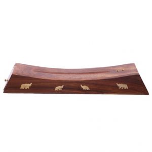 SHEESHAM WOOD INCENSE BURNER - ELEPHANT