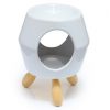 EDEN CERAMIC OIL BURNER W/ FEET - WHITE