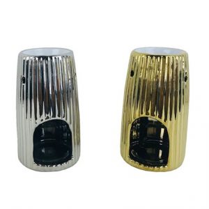 EDEN CERAMIC OIL BURNER -TALL METALLIC
