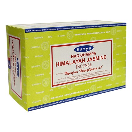 SATYA - HIMALAYAN JASMINE INCENSE STICKS - 15G X12
