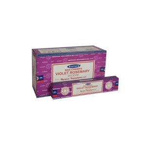 SATYA - VIOLET ROSEMARY INCENSE STICKS - 15G X 12