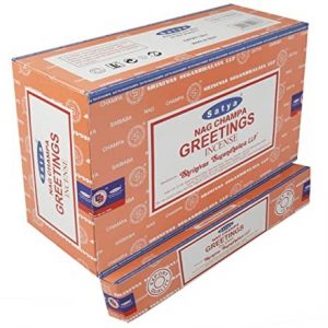 SATYA - GREETINGS INCENSE STICKS - 15G X