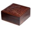 SHEESHAM WOOD CARVED BUDDHA TRINKET BOX