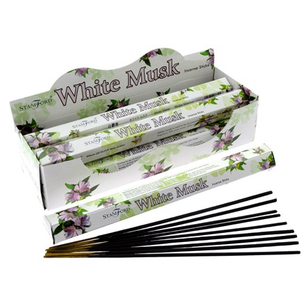 STAMFORD - WHITE MUSK INCENSE STICKS - 6 X 20