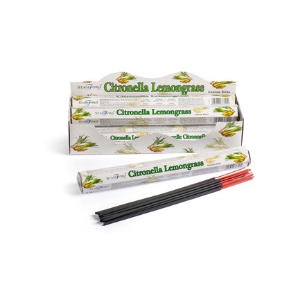 STAMFORD - CIT L/GRASS INCENSE STICKS - 6 X 20