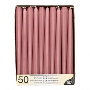 RUBY - 10" DARK PINK TAPER CANDLES -