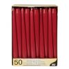 RUBY - 10" BURGUNDY TAPER CANDLES -