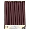 RUBY - 10" BERRY COLOR TAPER CANDLES -