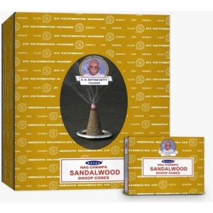 SATYA - SANDALWOOD DHOOP CONES -